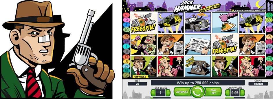 A Slots battle as old as time itself – Jack Hammer VS the Evil Dr. Wüten